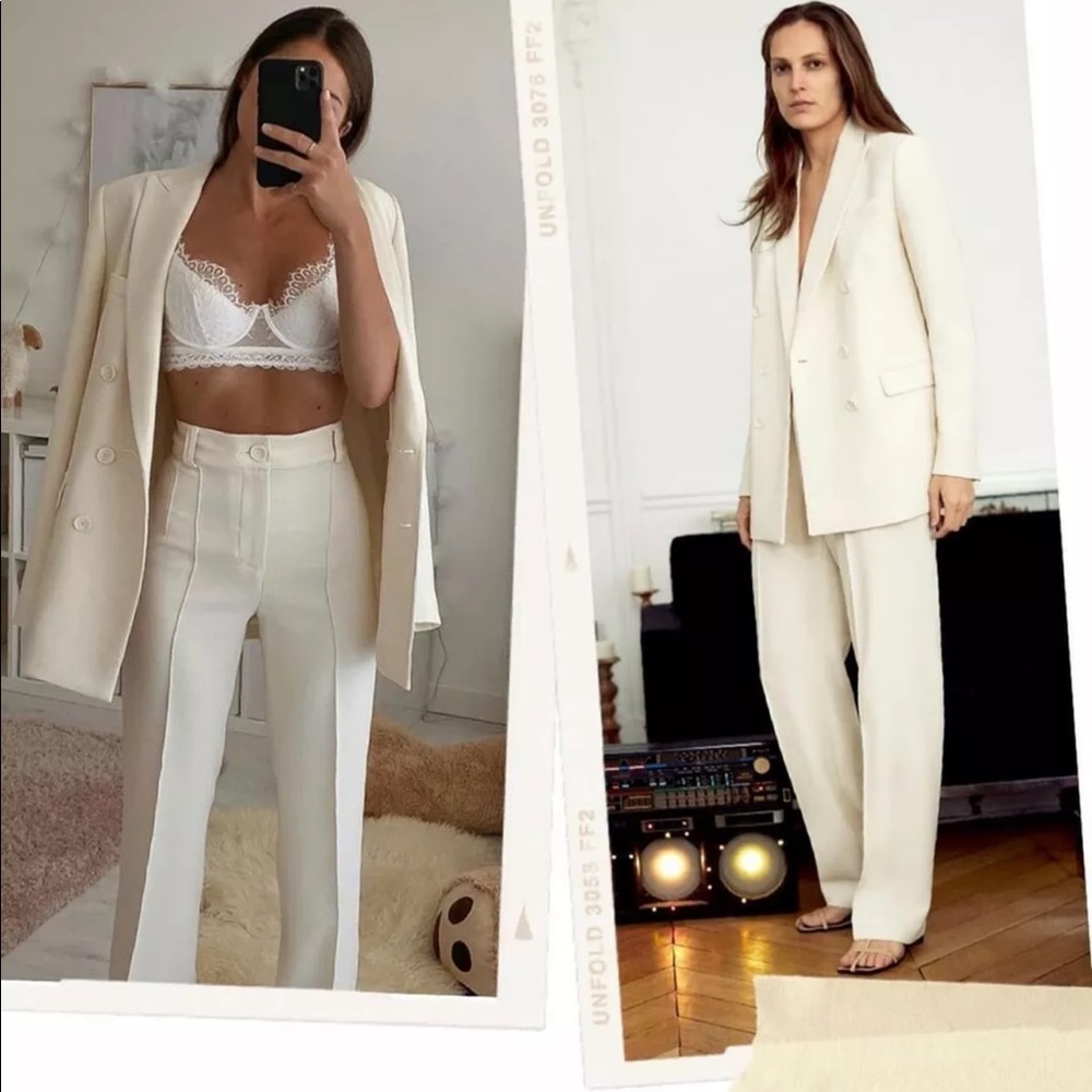 Zara cream pants size M francoise
